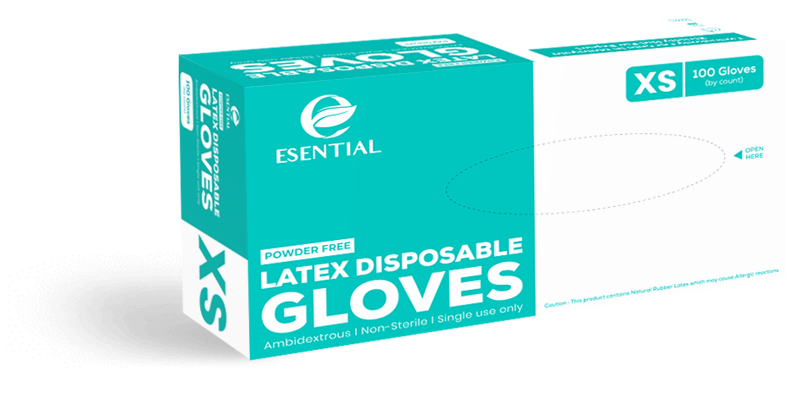 Esential_Latex Disposable Gloves (Powder Free)