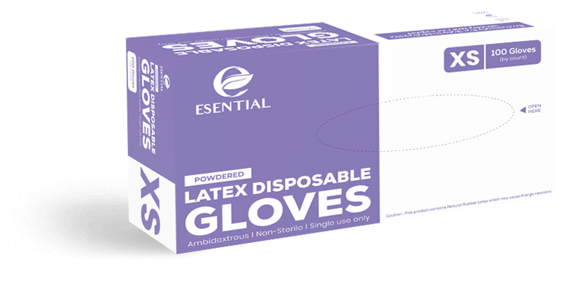 Esential_Latex Disposable Gloves (Powdered)